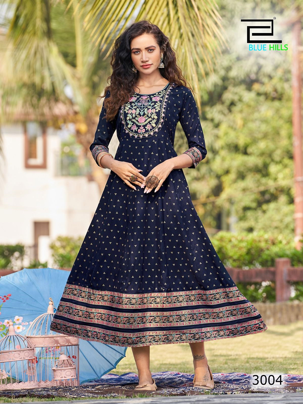 Encounter Vol 3 By Blue Hills Long Anarkali Kurtis Catalog